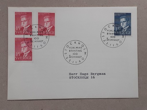 Zdjęcie oferty: Szwecja 1960 FDC C.Słania