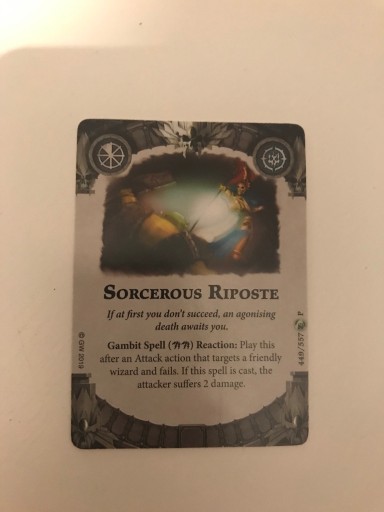 Zdjęcie oferty: Wh Underworlds Sorcerous Riposte altern. karta