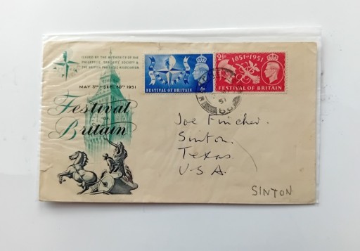 Zdjęcie oferty: Koperta z Festival of Britain 1951 r