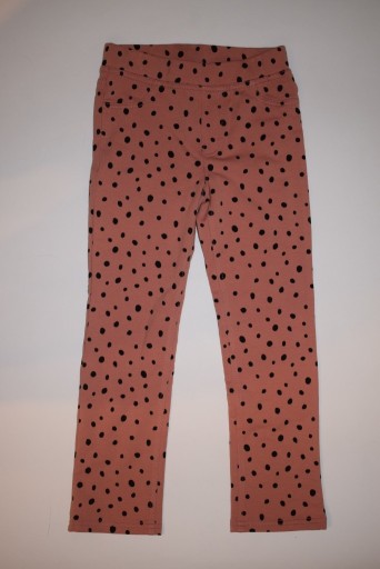 Zdjęcie oferty: Spodnie dziewczęce H&M 122cm różowe w czarne kropk