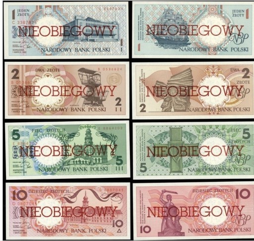 Zdjęcie oferty: Zestaw banknotów miasta polskie - 1.03.1990