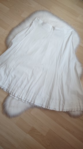 Zdjęcie oferty: Biała spódnica midi z falbanką z bawełny roz.M Noa