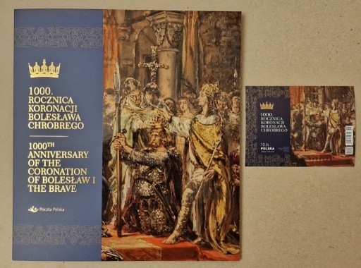 Zdjęcie oferty: 1000 rocznica koronacji Bolesława Chrobrego. Blok 391 A Fi: 5443**. Folder.
