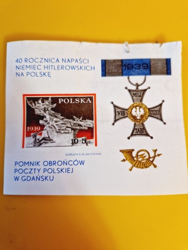 Zdjęcie oferty: Blok 40 Rocznica Napaści Niemiec Na Polskę