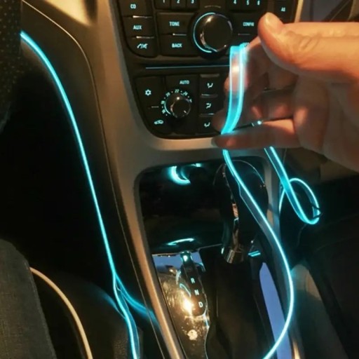 Zdjęcie oferty: Światłowód Do Samochodu Oświetlenie Auta Blue 5m