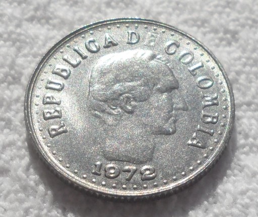 Zdjęcie oferty: Kolumbia Francisco Paula Santander 10 centavo 1972