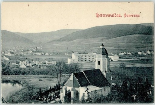Zdjęcie oferty: PIESZYCE Peterswaldau panorama 1901