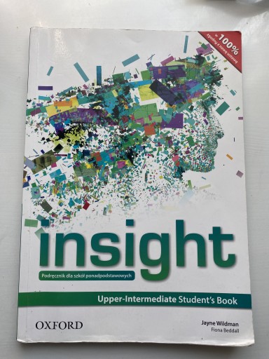Zdjęcie oferty: Insight. Podręcznik dla szkół ponadpodstawowych 