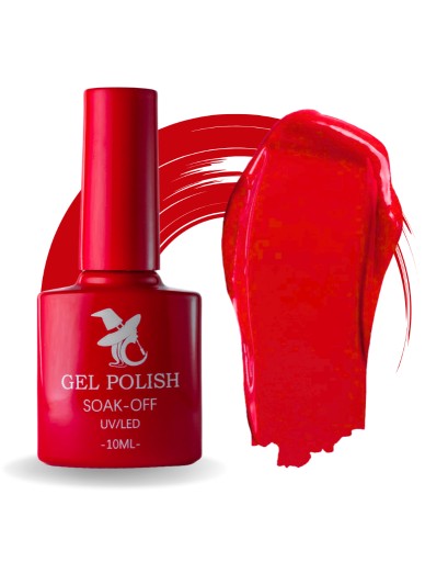 Zdjęcie oferty: Lakier Hybrydowy do paznokci 10 ml UV/LED Czerwień Klasyczna