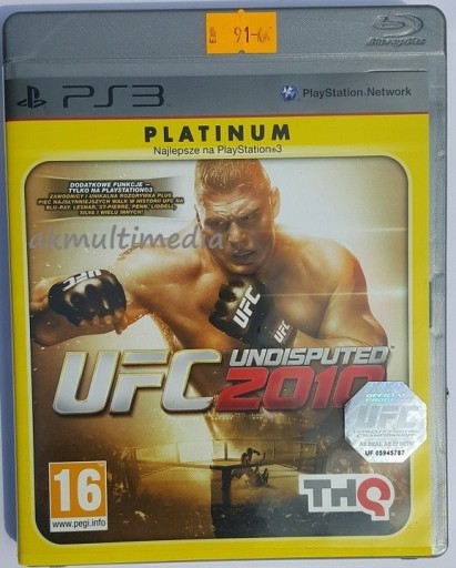 Zdjęcie oferty: UFC Undisputed 2010 na PS3