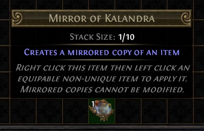 Zdjęcie oferty: PoE - Mirror of Kalandra - Standard