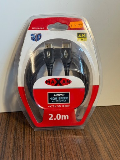 Zdjęcie oferty: Kabel HDMI MAXAM 2m High Speed 4K 3D Ethernet – przewód HDMI