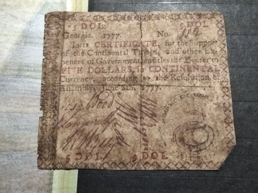 Zdjęcie oferty: 1777 rok- USA, 5 Dolarów, Wąż 