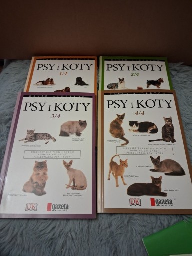Zdjęcie oferty: Psy i koty poradnik gazeta wyborccza , komplet 1-4