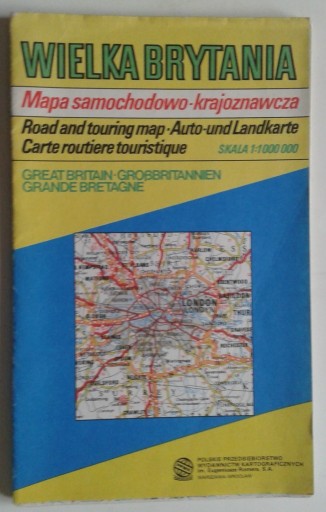 Zdjęcie oferty: Mapa samochodowo - krajoznawcza > WIELKA BRYTANIA