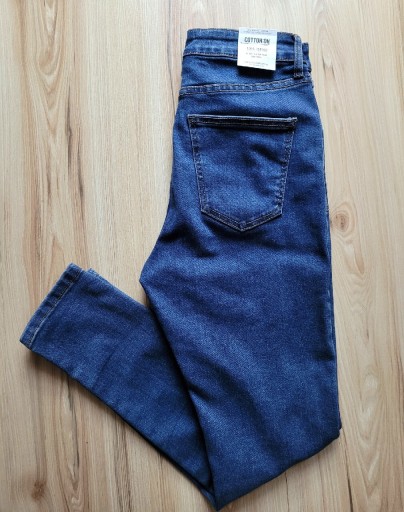 Zdjęcie oferty: Cotton On High Cropped Skinny Jeans jeansy S M 38