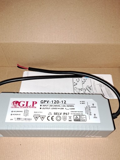 Zdjęcie oferty: Zasilacz GPV-120/12 120W 12V DC 10A LED