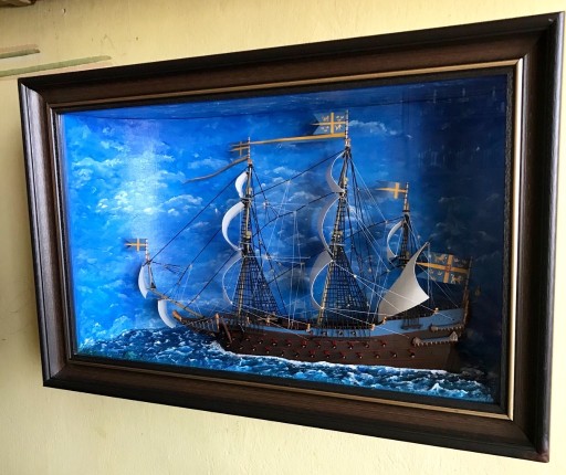 Zdjęcie oferty: Szwedzki galeon Vasa (1626) model 1:200 w dioramie