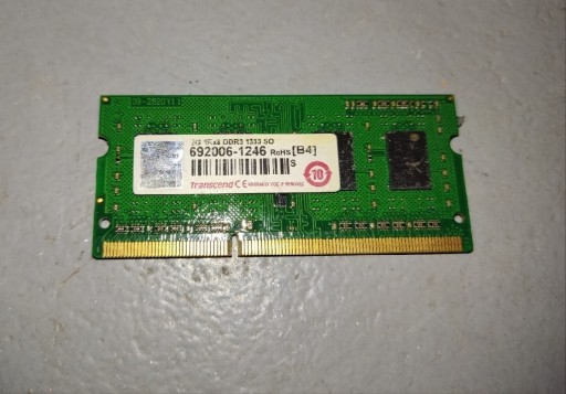 Zdjęcie oferty: 2GB RAM DDR3 SODIMM 1333