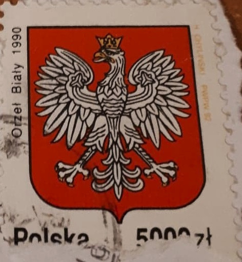 Zdjęcie oferty: Znaczek pocztowy stemplow. Polska Orzeł Biały 1990
