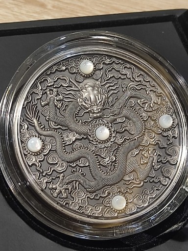 Zdjęcie oferty: CHINESE DRAGON ART 2 Oz  5$ Niue 2023