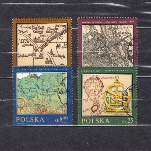 Zdjęcie oferty: Fi 2696 - 2699  Pomniki polskiej kartografi