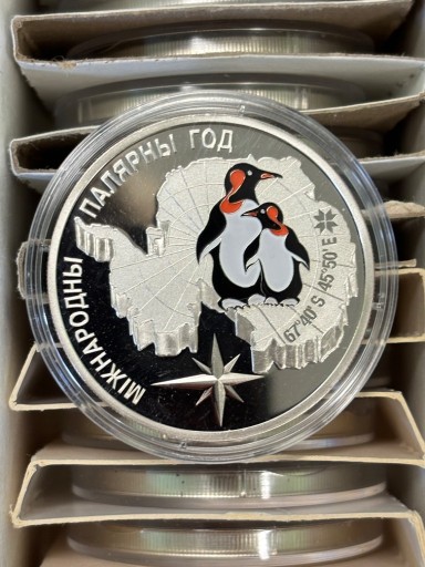 Zdjęcie oferty: Pingwiny 20 rubli - mennicze 25 szt. Rok  Polarny 