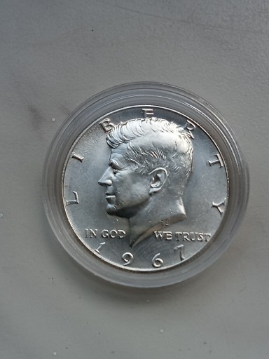 Zdjęcie oferty: USA 1/2 Half Dollar J. Kennedy 1967 r -srebro 