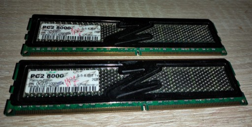 Zdjęcie oferty: pamięci ram OCZ PC2 8000 DDR2 2GB 1000mhz sprawne 