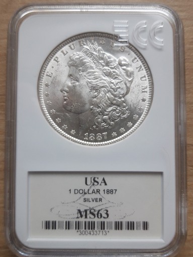 Zdjęcie oferty: USA , 1 dolar srebrny morgan , 1887 r,  UNC