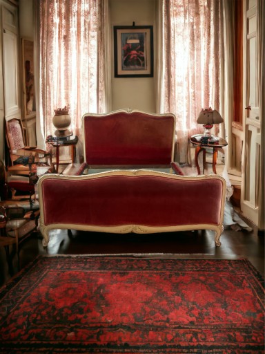 Zdjęcie oferty: Przepiekne ORYGINALNE łóżko Rocaille Francja XIX w