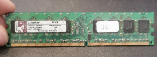 Zdjęcie oferty: Pamięć RAM Kingston KVR533D2N4/1G 1024MB 533 MHz