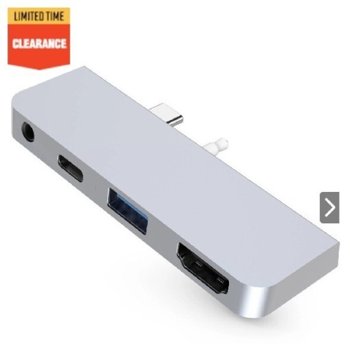 Zdjęcie oferty: HyperDrive USB-C Hub for Surface Go - Silver 4w1 