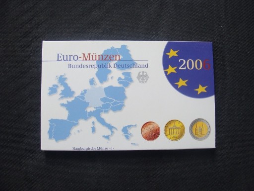 Zdjęcie oferty: NIEMCY - Euro - Munzen 2006 J + okolicznościowe