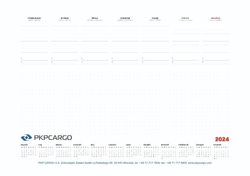 Zdjęcie oferty: Kalendarz podkład na biurko B2 30 kartek