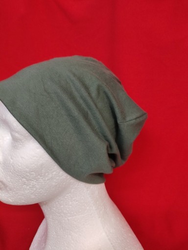 Zdjęcie oferty: Czapka wiosenna jesienna unisex khaki bawełna 