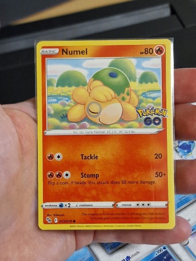 Zdjęcie oferty: KARTA Pokemon GO Numel (PGO 013) 