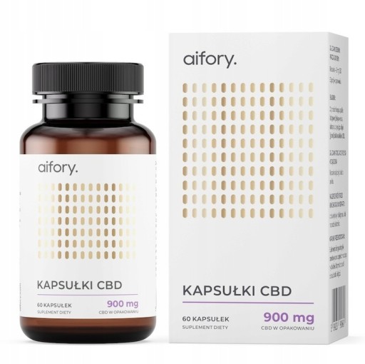 Zdjęcie oferty: Aifory Kapsułki z olejkiem CBD 900 mg 60 szt