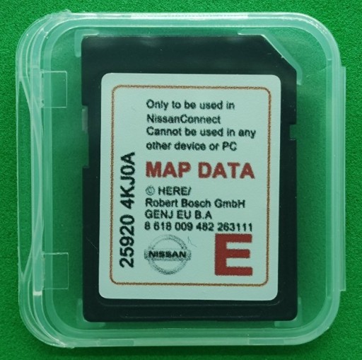 Zdjęcie oferty: Mapa Nissan Connect 3 karta SD Europa V7 2022