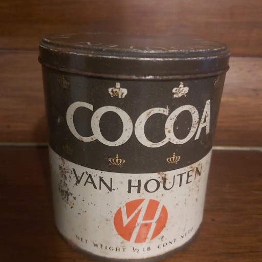 Zdjęcie oferty:  Puszka  metalowa COCOA  Van Houten, lata 80-te