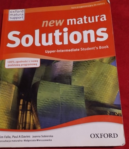 Zdjęcie oferty: New matura solutions- Upper-Intermediate Student's