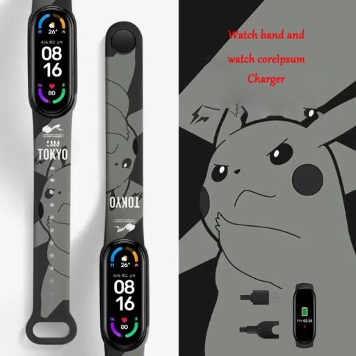 Zdjęcie oferty: Bransoletka LED Fitness Pikachu 