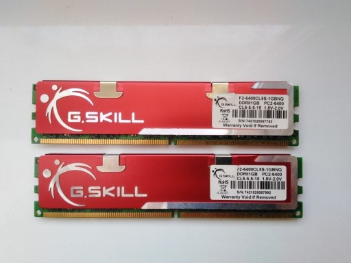 Zdjęcie oferty: Pamięć RAM G.Skill 1024MB PC2-6400 2X
