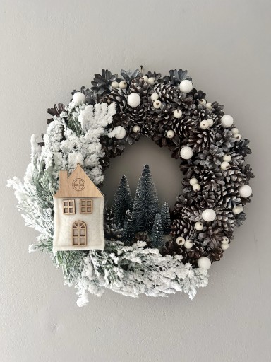 Zdjęcie oferty: Wianek świąteczny, zimowy