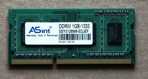 Zdjęcie oferty: RAM DDR3 1 GB do laptopa