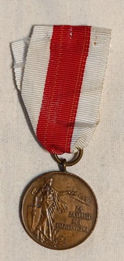 Zdjęcie oferty: Medal Za Zasługi dla Pożarnictwa 1926 r.