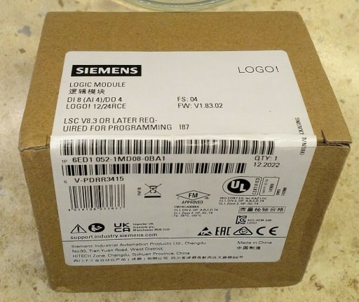 Zdjęcie oferty: Sterownik siemens logo 8 nowy