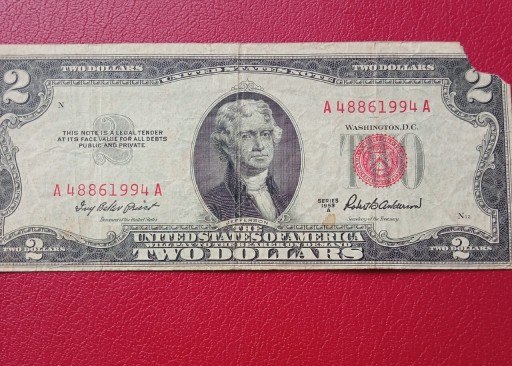 Zdjęcie oferty: Usa 2 dollar 1953 rok