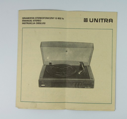 Zdjęcie oferty: Instrukcja obsługi gramofonu stereofonicznego 1982