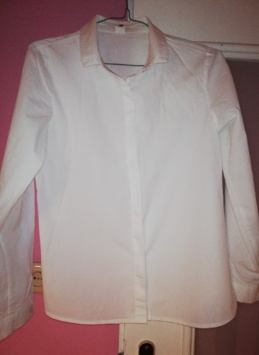 Zdjęcie oferty: Bawełniana biała koszula rozmiar S. Długi rękaw